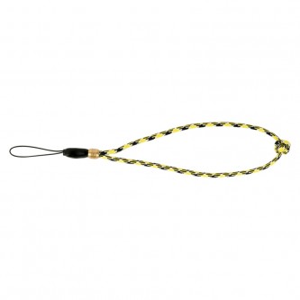 Artisan & Artist ACAM-P04H Multi Paracord Hand strap w/ Celtic button knot (w/Loop) Yellow/Black