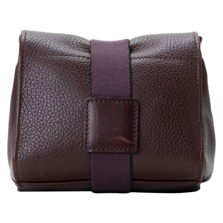 Artisan & Artist ACAM-77 Leather Pouch in Kipskin Leather (S) Brown