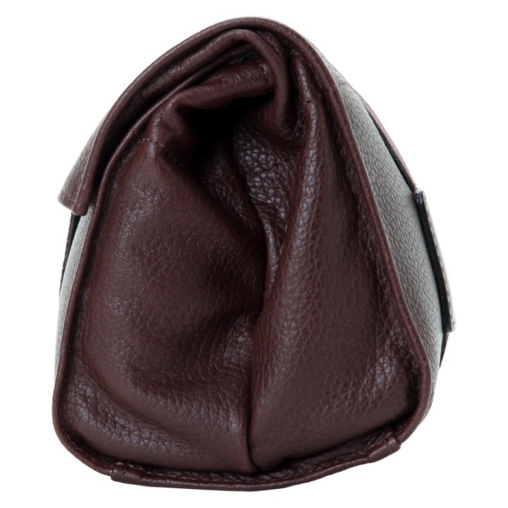 Artisan & Artist ACAM-77 Leather Pouch in Kipskin Leather (S) Brown