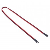 Artisan & Artist ACAM-322A Silk camera strap (Long), Black/Red