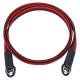 Artisan & Artist ACAM-322A Silk camera strap (Long), Black/Red