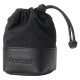 Artisan & Artist ACAM-LP120 Fabric and Leather Lens Pouch (S) Black
