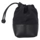 Artisan & Artist ACAM-LP120 Fabric and Leather Lens Pouch (S) Black