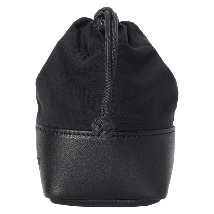 Artisan & Artist  ACAM-LP120 Fabric and Leather Lens Pouch (S) Black