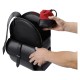 Artisan & Artist ACAM-LP120 Fabric and Leather Lens Pouch (S) Red/Black