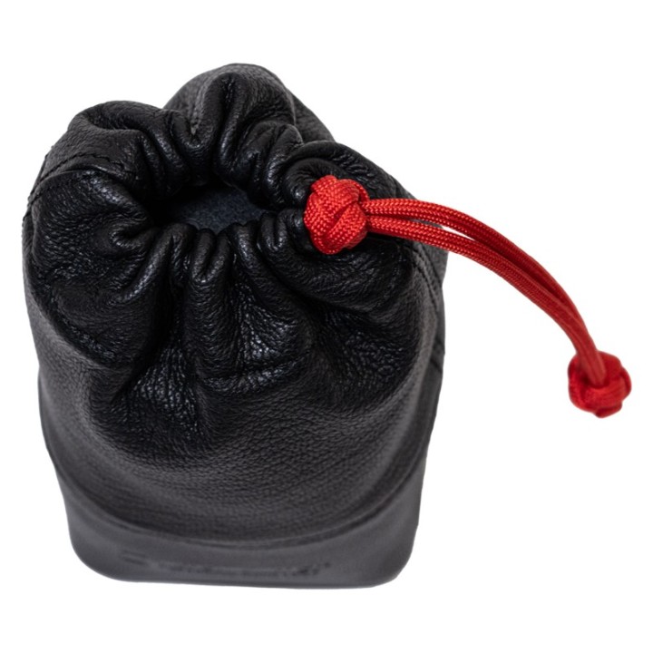 Artisan & Artist ACAM-LPL140 Full Leather Lens Pouch (M) Black