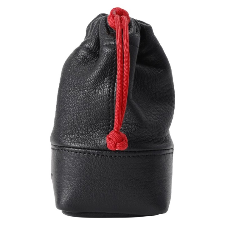 Artisan & Artist ACAM-LPL140 Full Leather Lens Pouch (M) Black