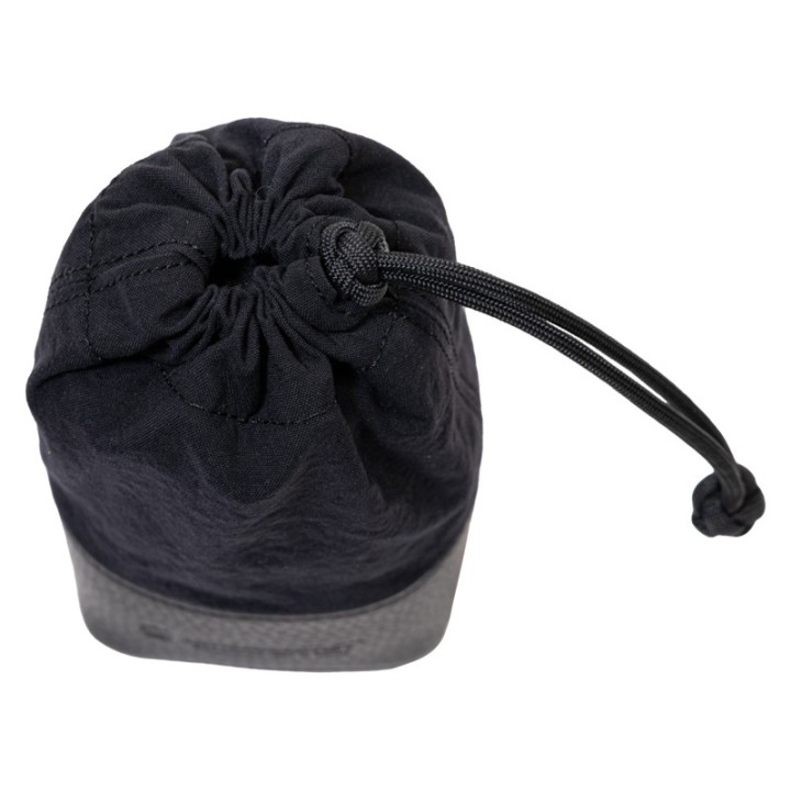 Artisan & Artist  ACAM-LP140 Fabric and Leather Lens Pouch (M) Black