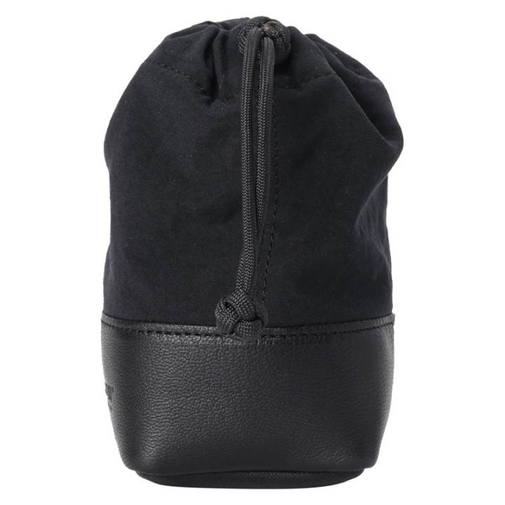 Artisan & Artist  ACAM-LP140 Fabric and Leather Lens Pouch (M) Black