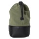 Artisan & Artist ACAM-LP140 Fabric and Leather Lens Pouch (M) Khaki/Black