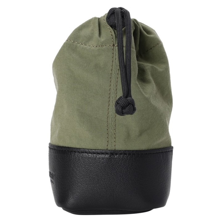 Artisan & Artist  ACAM-LP140 Fabric and Leather Lens Pouch (M) Khaki/Black