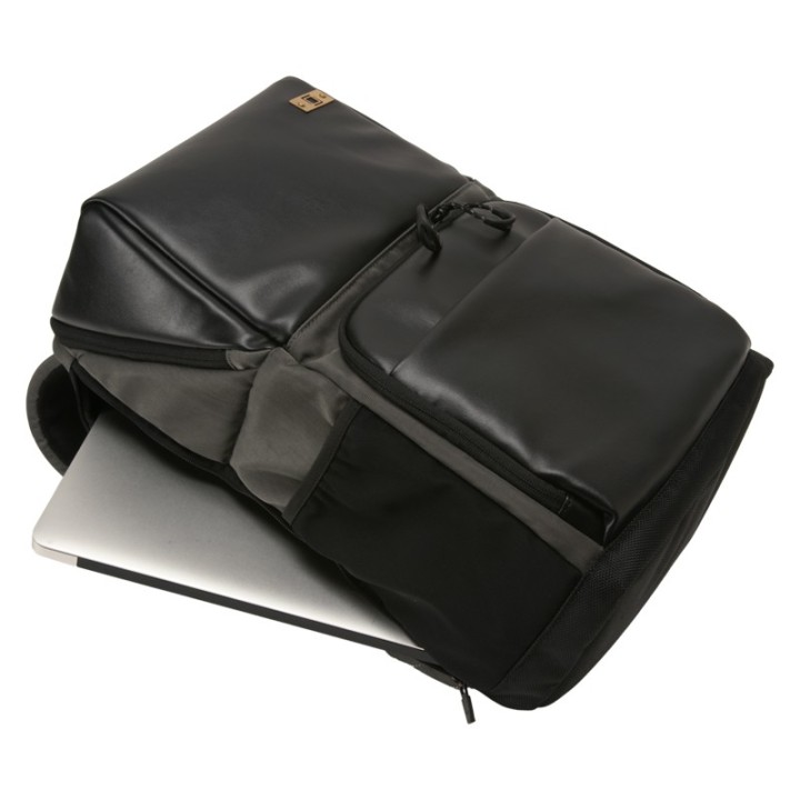 Artisan & Artist ACAM-BS0001 Basalt Backpack, Black/Gray