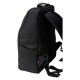 Artisan & Artist RR4-06C Leather Panel Backpack, Black
