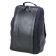 Artisan & Artist RR4-06C Leather Panel Backpack, Navy
