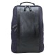 Artisan & Artist RR4-06C Leather Panel Backpack, Navy
