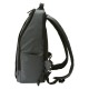 Artisan & Artist RR4-06C Leather Panel Backpack, Grey