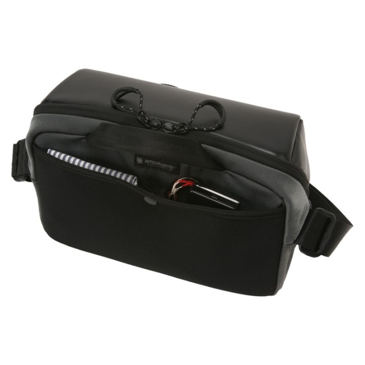 Artisan & Artist ACAM-BS0003 Basalt Sling Bag, Black/Gray