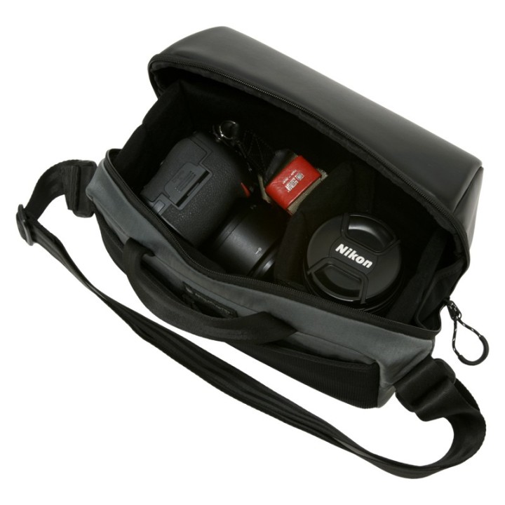Artisan & Artist ACAM-BS0003 Basalt Sling Bag, Black/Gray