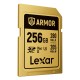 Lexar SDXC ARMOR Gold UHS-II U3, Stainless Steel, IP68 R280/W210 (V60) 256GB