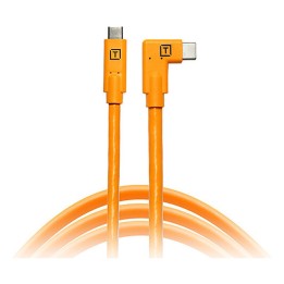Tether Tools TetherPro USB-C til USB-C right angle 4,6m, orange