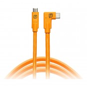Tether Tools TetherPro USB-C til USB-C right angle 4,6m, orange