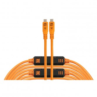 Tether Tools Leverlock & Cable Kit Optima 10G 31' (9.2m) Straight To Straight Orange