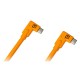 Tether Tools TetherPro Dual Right-Angle USB-C Cable 4,6m Orange