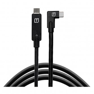 Tether Tools TetherPro USB-C til USB-C right angle 4,6m Sort