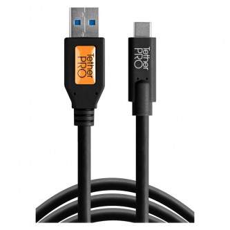 Tether Tools TetherPro USB 3.0 til USB-C 4.6m, Sort