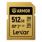Lexar SDXC ARMOR Gold UHS-II U3, Stainless Steel, IP68 R280/W210 (V60) 512GB