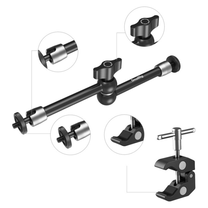 SmallRig 5326 Crab-Shaped Clamp for Phones 9.8"