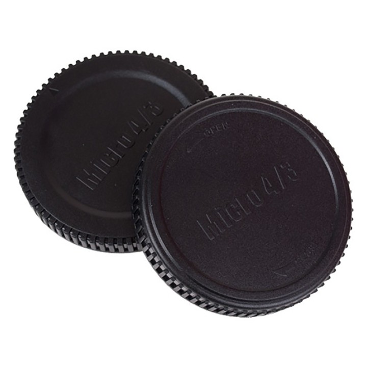 Caruba Rear Lens and Body Cap for Olympus M4/3-mount