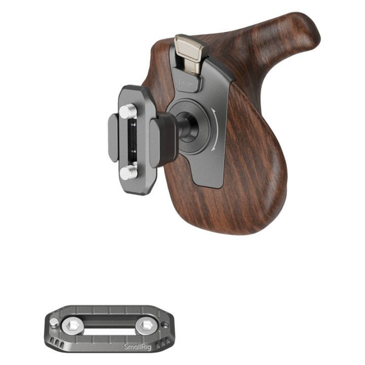 SmallRig 5192 ImageGrip Series Wooden Handle with NATO Clamp (Right Side)