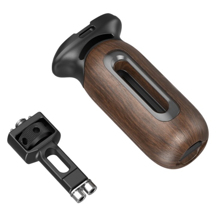 SmallRig 5238 Wooden Side Handle with 1/4"-20 & 3/8''-16 ARRI Locating Screws