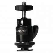 Nanlite Mini ball head med 1/4'' og hotshoe