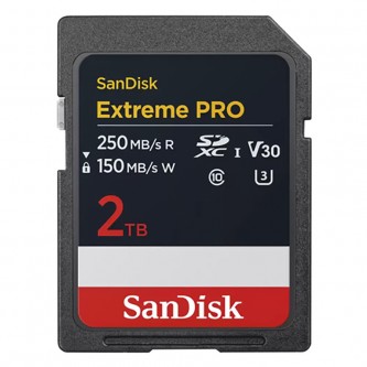 Sandisk Extreme Pro 2 TB SDXC V30 UHS-I U3, Class 10