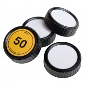 Caruba writable rear lens cap til Nikon 4 styk