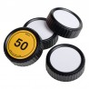 Caruba writable rear lens cap til Nikon 4 styk