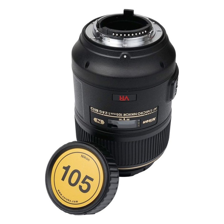 Caruba writable rear lens cap til Nikon 4 styk