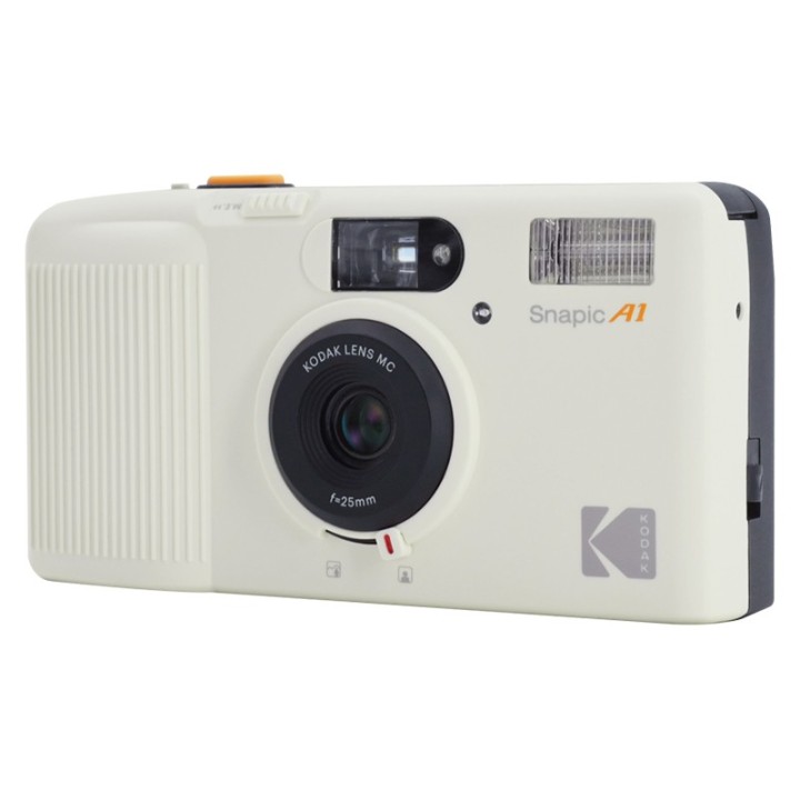 Kodak Snapic A1 Rhino Ivory White 35mm analogt kamera
