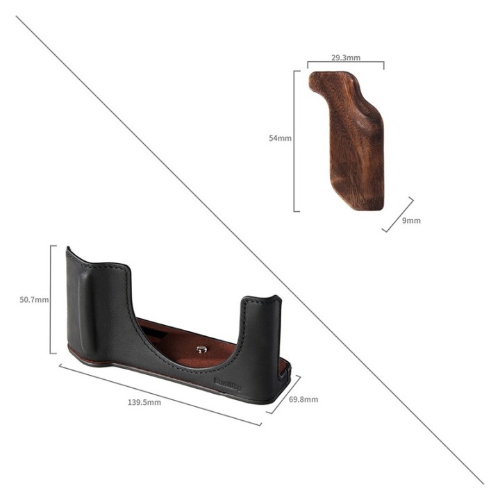 SmallRig 5267 Leather Case Kit til Fuji GFX100RF sort