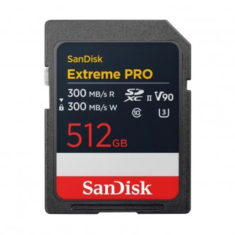 Sandisk Extreme Pro 512 GB SDXC 300MB/s V90 UHS-II