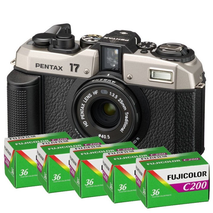 Pentax 17 Dark Silver analog kamera