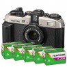 Pentax 17 Dark Silver, Incl. 5 stk Fujicolor film