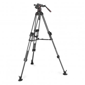 Manfrotto Stativkit Video Nitrotech 612 + 645 Fast Twin MS Kulfiber