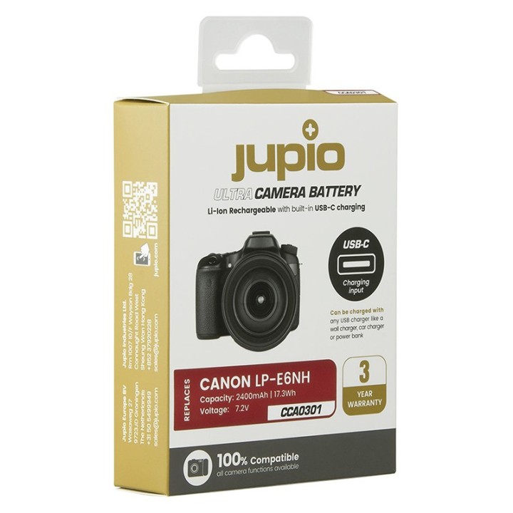 Jupio LP-E6NH Ultra C (USB-C Input)