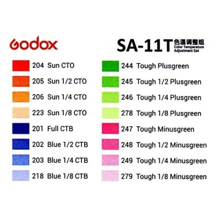 Godox Color Gels 16pcs SA-11T