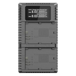 Nitecore UCN2 Pro dobbeltlader til Canon LP-E6