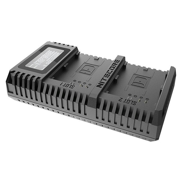 Nitecore UCN2 Pro dobbeltlader til Canon LP-E6