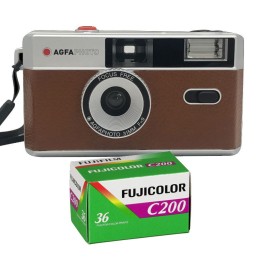 Agfaphoto genanvendeligt kamera 35mm Brun